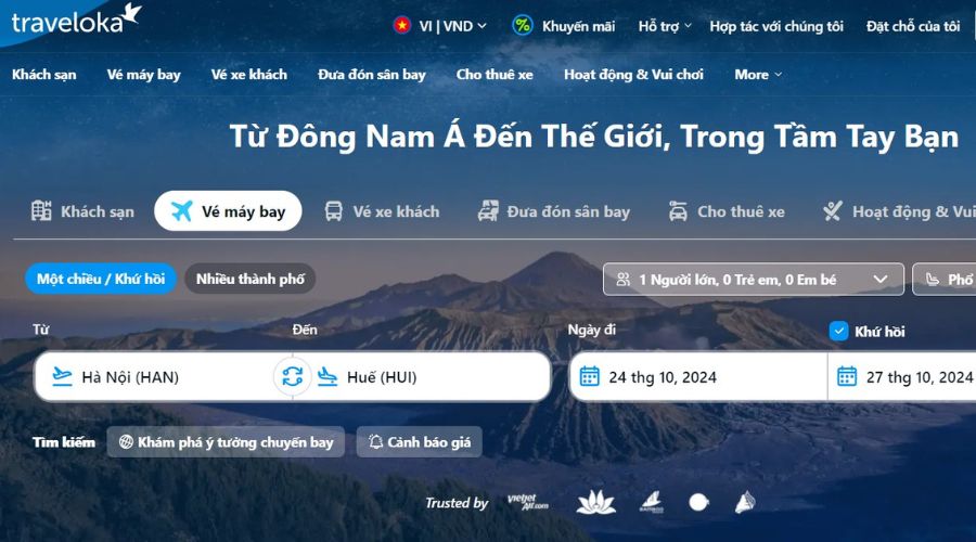 Nền tảng ứng dụng du lịch trực tuyến hàng đầu - Traveloka.