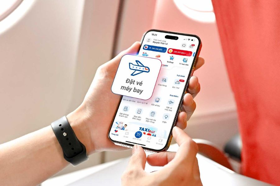 Ứng dụng đặt vé máy bay VNPAY.
